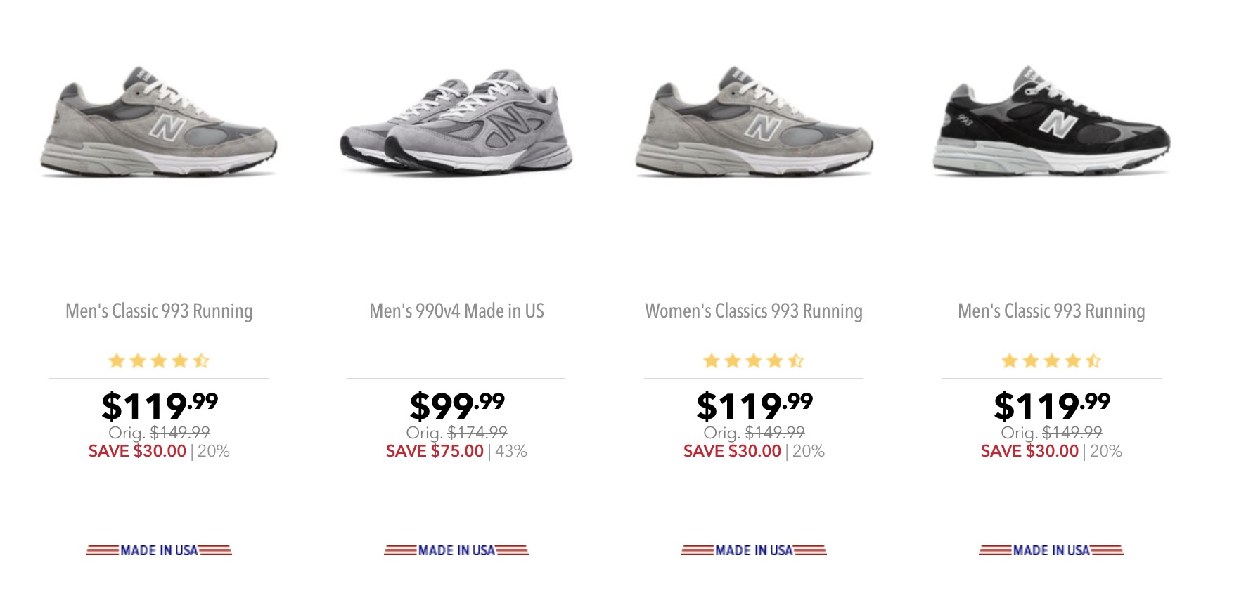 compare new balance 990 to 993