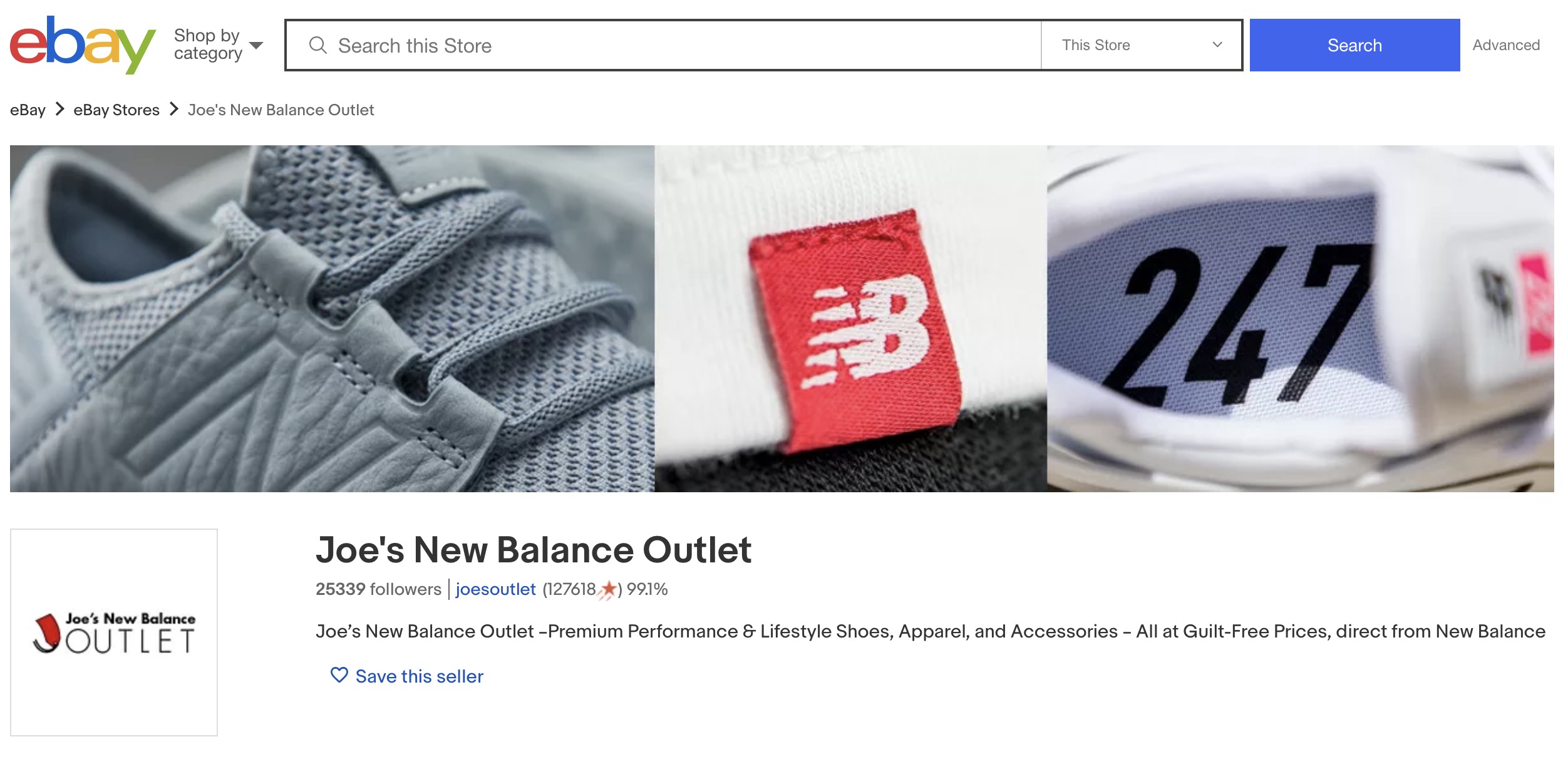 ebay joes new balance outlet