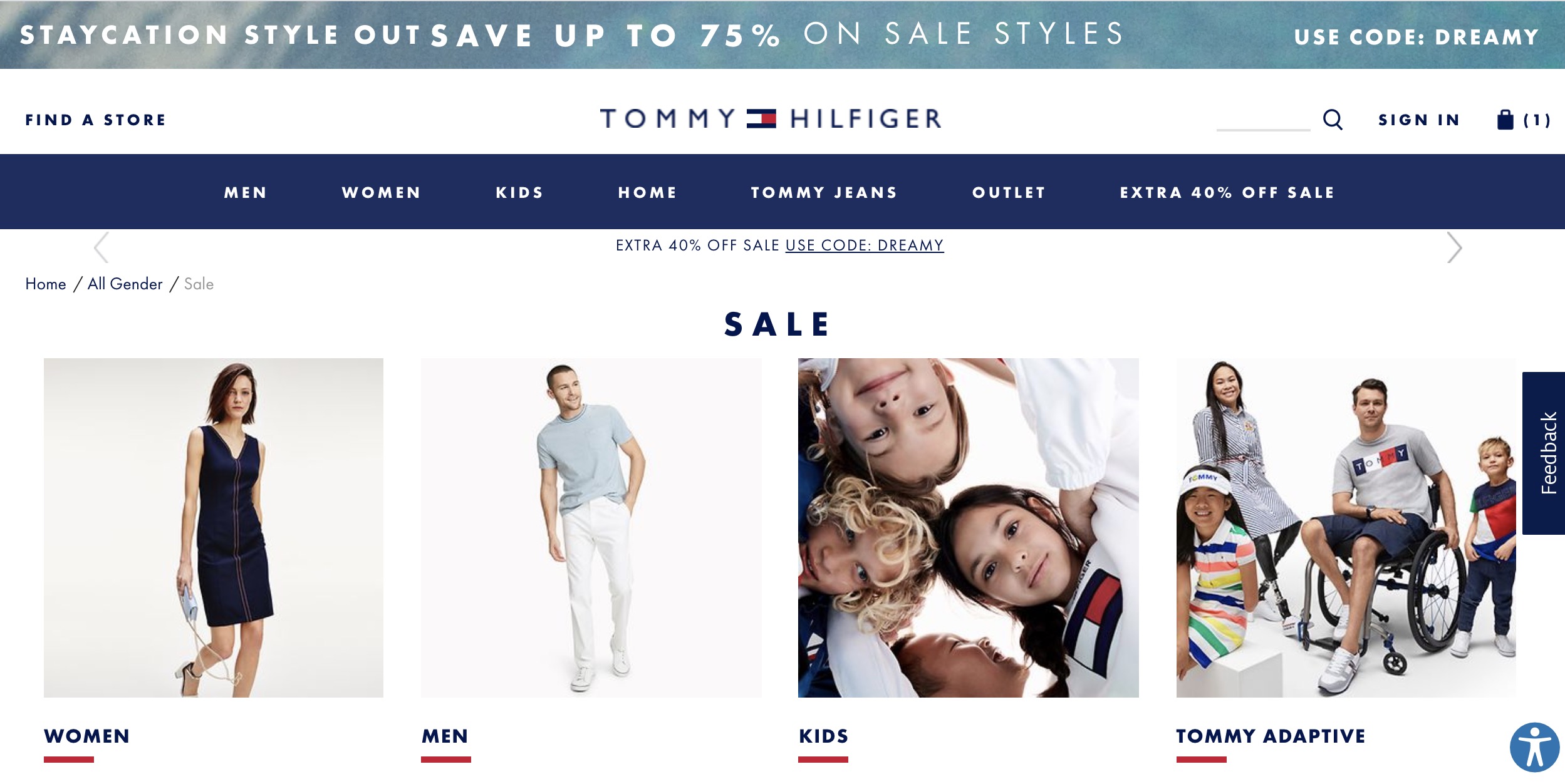 tommy hilfiger in store sale