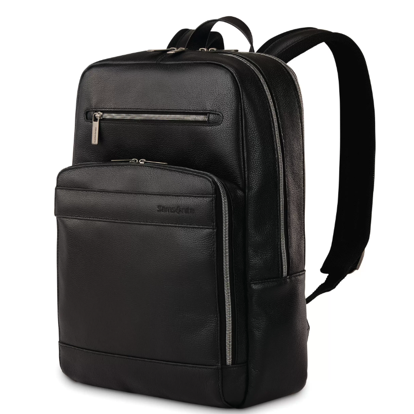 Samsonite 背包推薦- Business Slim Leather Backpack