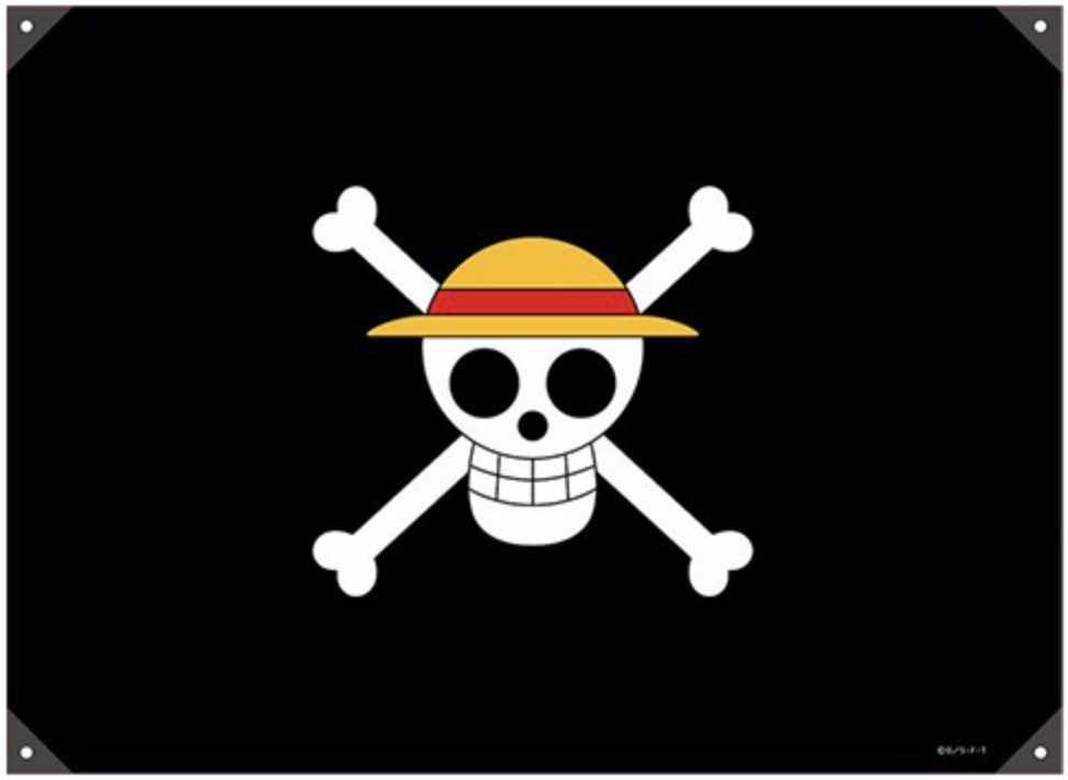 航海王 - 草帽海賊團布質旗幟