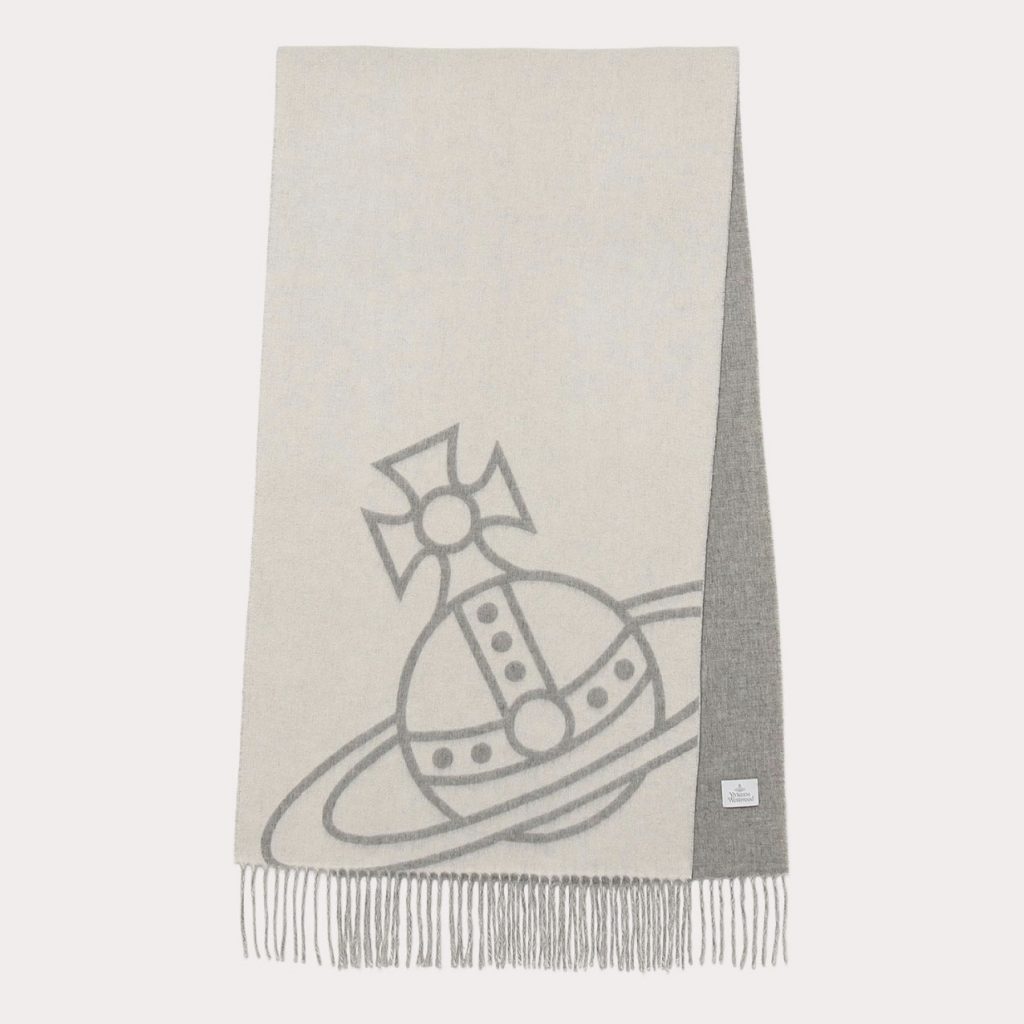 名牌入門圍巾推薦: Vivienne Westwood - 日版雙面羊毛圍巾