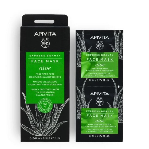Apivita - 蘆薈保濕清爽面膜2包