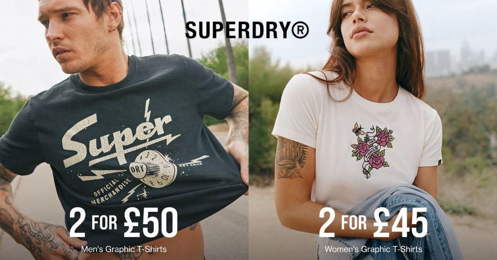 Superdry英國官網冬季服飾清貨，男女上衣T恤、短褲、外套等夏季服飾特價3折起！