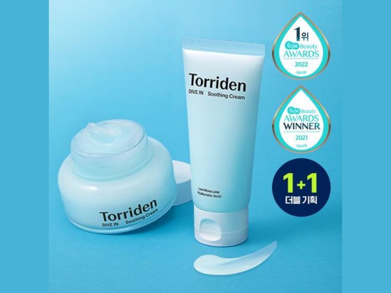 Torriden - 低分子透明質酸舒緩霜 100+100ml