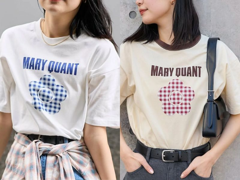 MARY QUANT 花朵限定款半袖T恤