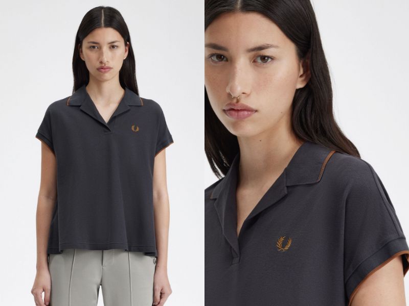 Fred Perry 女裝開領 Polo 衫