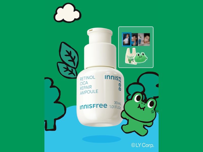 innisfree A醇速效淨肌修護精華+Line Friends 袋特別套裝 30ml 